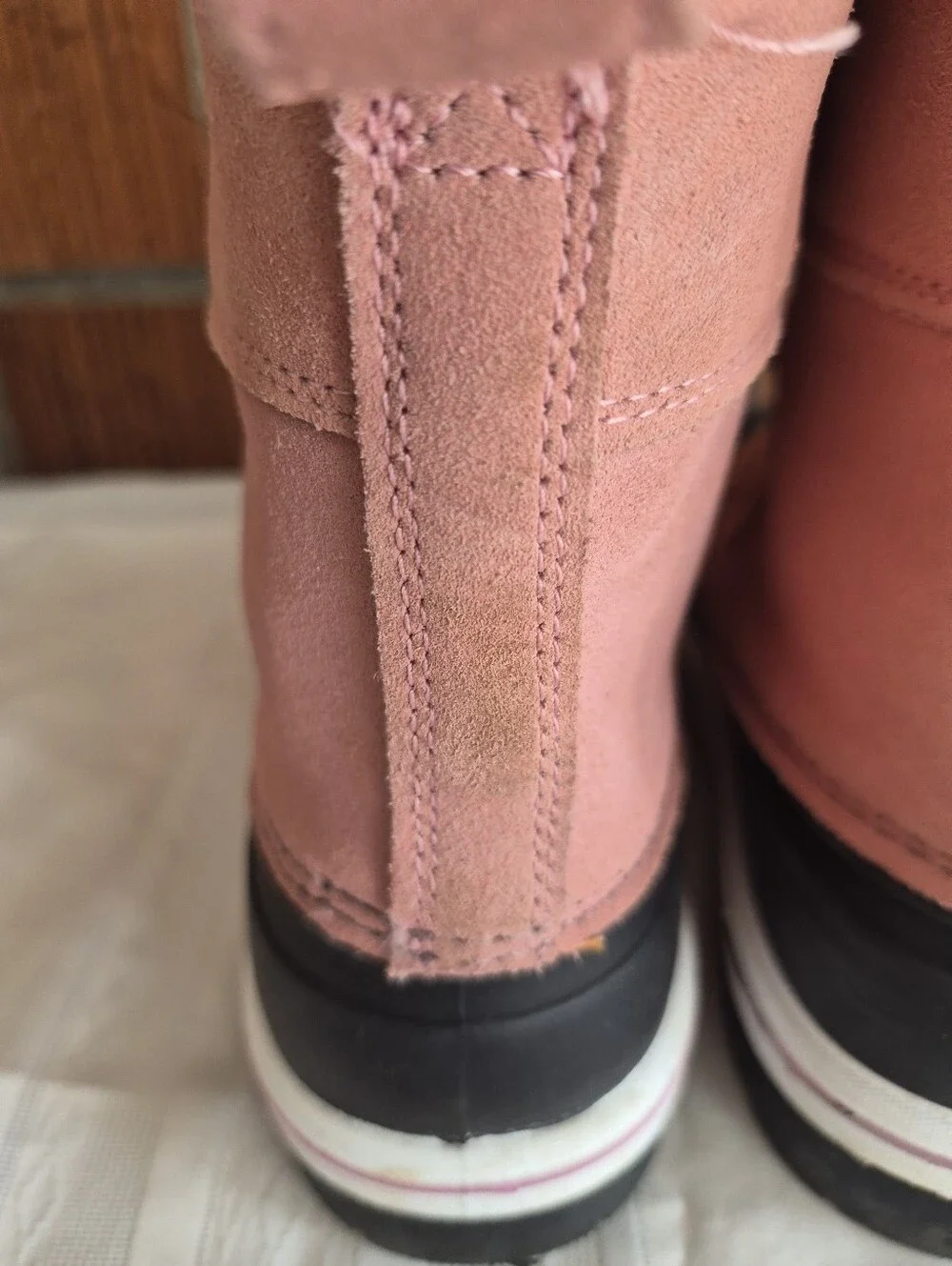Kids Pink Winter Boots with Faux Fur Lining Size 3